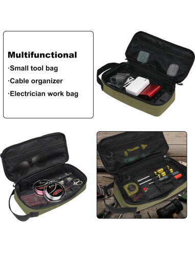 Bolsa de Herramientas Táctica JLDTOP Verde Militar 32.5x14.2cm