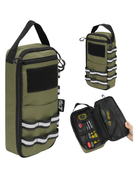 Bolsa de Herramientas Táctica JLDTOP Verde Militar 32.5x14.2cm