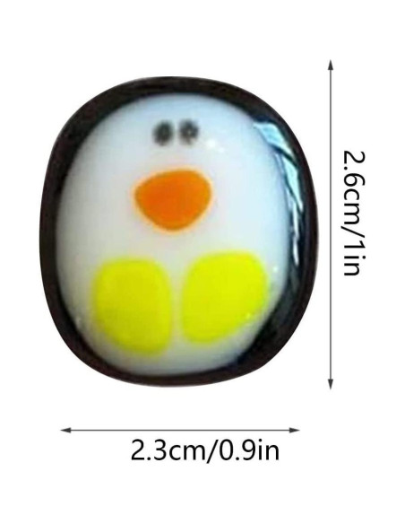 Pequeño abrazo de pingüino de resina con tarjeta - Regalo único