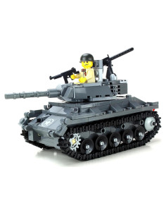 Tanque M24 Chaffee Battle Brick 12.7cm Personalizado
