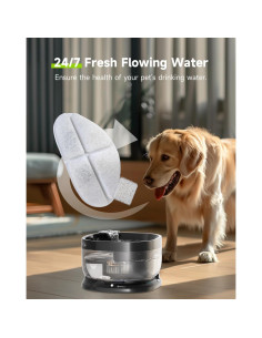 Filtros de Reemplazo APETDOLA para Fuente de Agua Perro FP30 - Paquete de 5 2