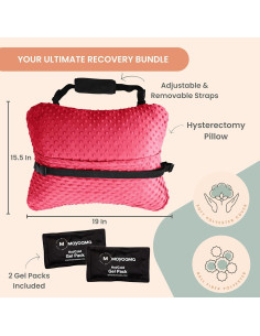 Almohada para Histerectomía MOYOAMA con 2 Bolsas de Gel 2
