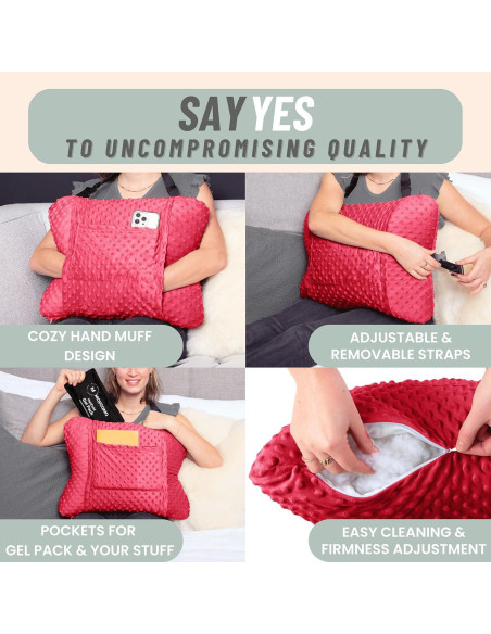 Almohada para Histerectomía MOYOAMA con 2 Bolsas de Gel