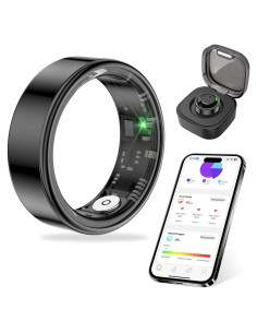 Anillo Inteligente FANKER SR03 - Monitoreo Salud y Fitness Negro 7