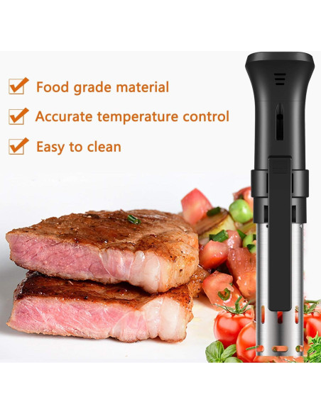 Fityou Sous Vide Cooker 1100W Acero Inoxidable Preciso