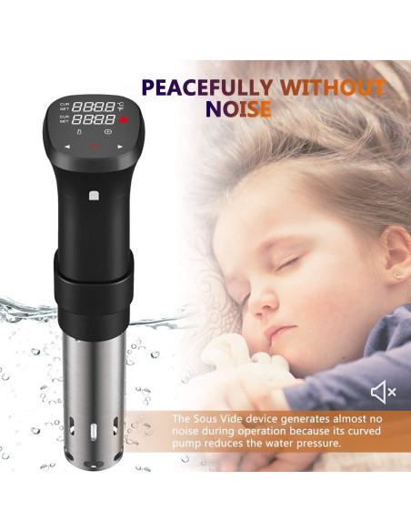 Fityou Sous Vide Cooker 1100W Acero Inoxidable Preciso