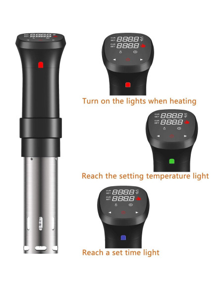 Fityou Sous Vide Cooker 1100W Acero Inoxidable Preciso