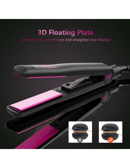 Plancha de Cerámica DAN Technology 1" Temperatura Ajustable Plancha de Cerámica DAN Technology 1" Temperatura Ajustable