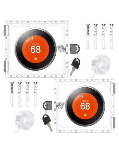 Caja de bloqueo para termostato cuadrada 5x5 - 2 piezas