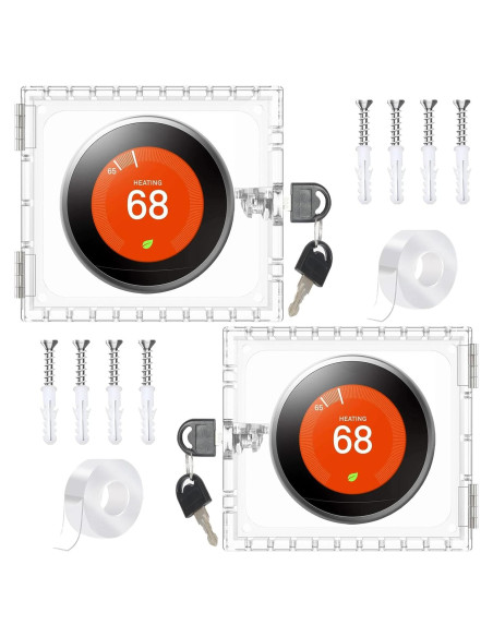 Caja de bloqueo para termostato cuadrada 5x5 - 2 piezas