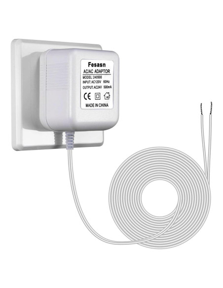 Adaptador de Alimentación 24V CA Fesasn para Timbres y Termostatos