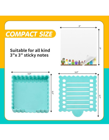 Soporte para Notas Adhesivas Litacimi Azul Compacto