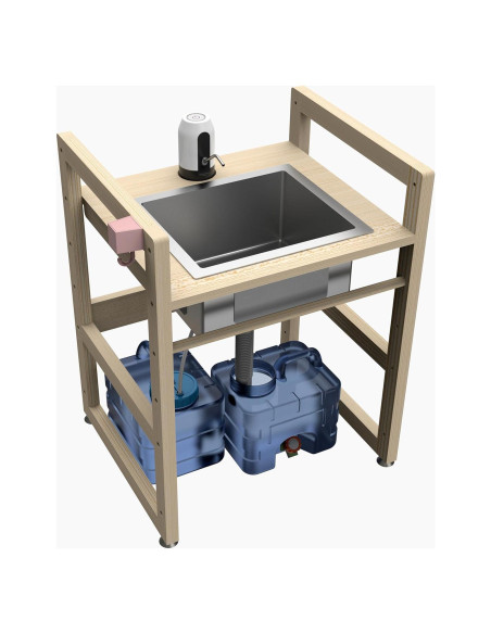 Lavabo Infantil SpeedyConnect Ajustable Acero Inoxidable 71cm