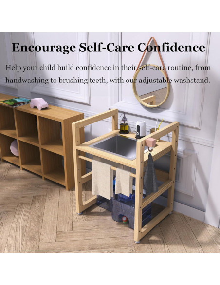 Lavabo Infantil SpeedyConnect Ajustable Acero Inoxidable 71cm