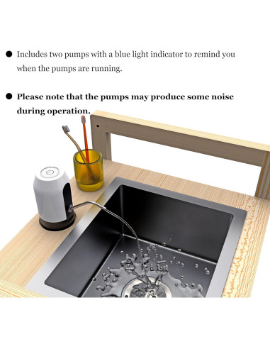 Lavabo Infantil SpeedyConnect Ajustable Acero Inoxidable 71cm