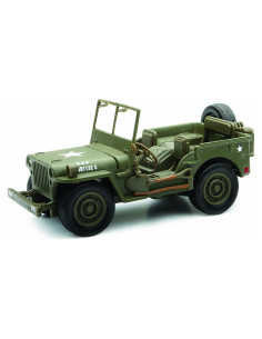 Modelo de Coche de Juguete Nuevo Ray Jeep Willys Verde Militar 1/32