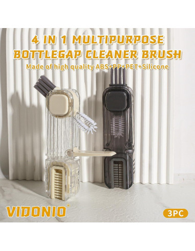 Juego de Cepillos de Limpieza Vidonio 2 Piezas Multifuncional