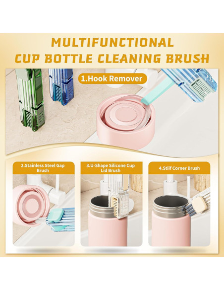 Juego de Cepillos de Limpieza Vidonio 2 Piezas Multifuncional