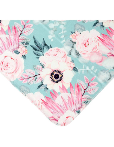 Conjunto Manta Swaddle y Diadema Bebé Galabloomer Floral