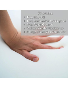 Colchón de Suelo Portátil BETTER HABITAT 3" Espuma Viscoelástica 2