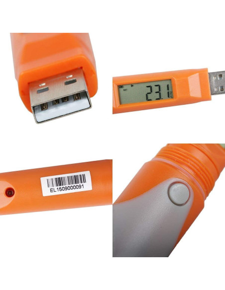 Registrador de Datos de Temperatura y Humedad Elitech RC-51H -30C a 70C