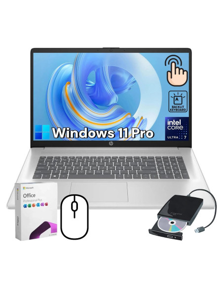 HP 17-cn4065cl Laptop 17.3" Táctil, Intel Core i7, 16GB RAM, 1TB SSD