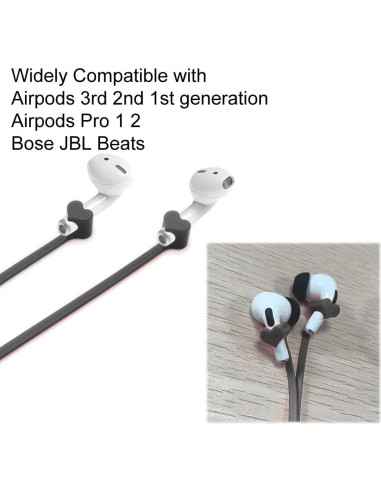 Correas Magnéticas Antipérdida CLAIOL para AirPods - 2 Pcs