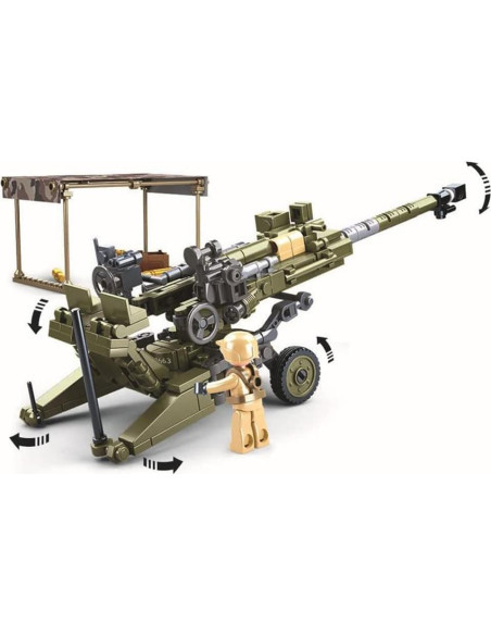 Bloque de Construcción Tanque Militar DOUBLEEAGLE 258 Piezas