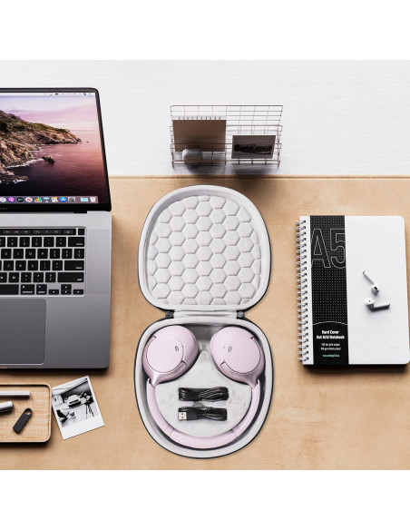 Funda de viaje dura Jomwag para auriculares Bose y Sony - Negra