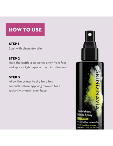 Skindinavia Spray Prebase y Acabado Control de Aceite 2x118ml