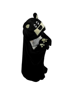 Manta con Capucha de Oso Lazy One - Forro Polar para Niños
