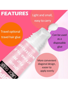 Pegamento para Pelucas de Encaje Frontal GOIPLE CARE 4PCS 14g 2