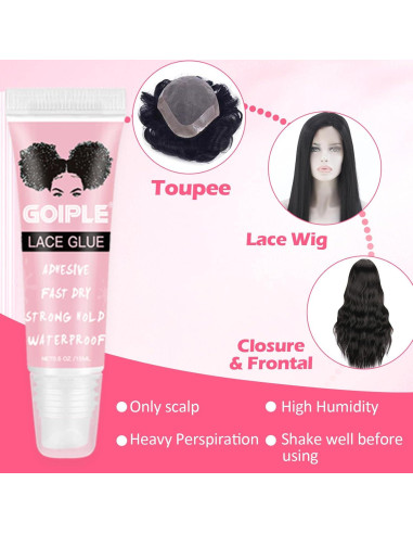 Pegamento para Pelucas de Encaje Frontal GOIPLE CARE 4PCS 14g