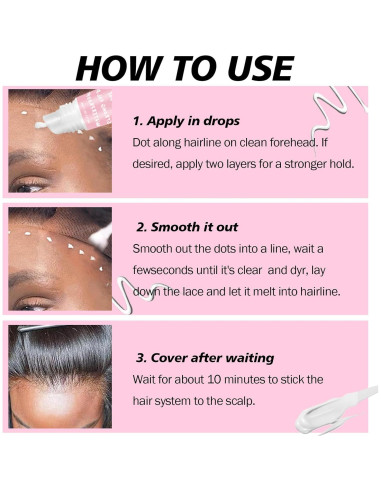 Pegamento para Pelucas de Encaje Frontal GOIPLE CARE 4PCS 14g