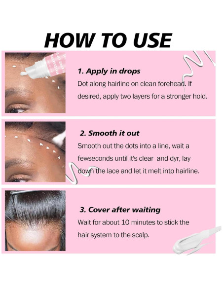 Pegamento para Pelucas de Encaje Frontal GOIPLE CARE 4PCS 14g