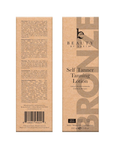 Autobronceador Beauty by Earth - Kit Todo en Uno con Mitón