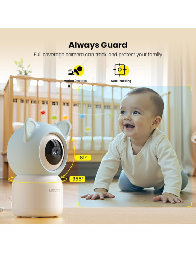 Cámara de Seguridad Interior Litokam 2K 4MP con Audio y Detección