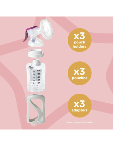 Set de Inicio de Leche Materna Tommee Tippee - 3 Pouch 355ml