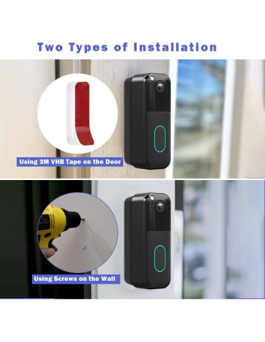 Soporte Ajustable para Timbre Blink Gresur - Negro