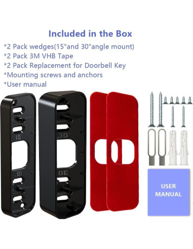 Soporte Ajustable para Timbre Blink Gresur - Negro