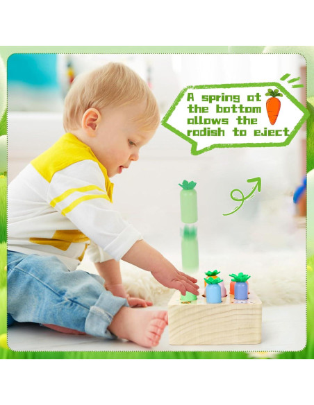 Rompecabezas Magnético Zanahoria Pequeño Conejo Montessori Rompecabezas Magnético Zanahoria Pequeño Conejo Montessori