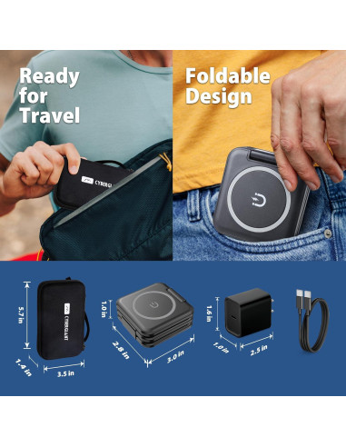 Estación de Carga 3 en 1 Magnética para iPhone Apple Watch AirPods