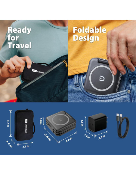 Estación de Carga 3 en 1 Magnética para iPhone Apple Watch AirPods