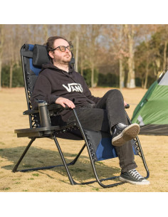 Silla de Gravedad Cero XL Foristrail Plegable con Bandeja 3 en 1 2