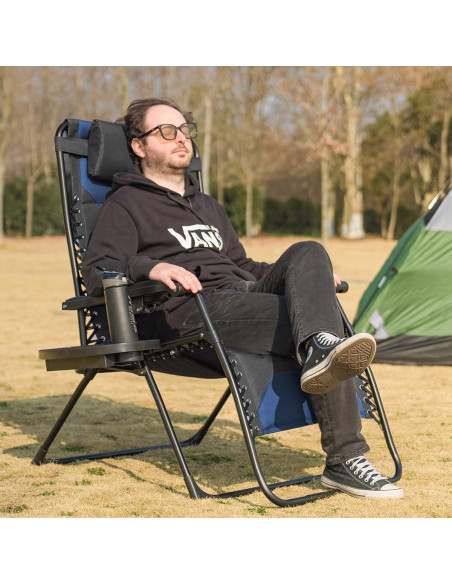 Silla de Gravedad Cero XL Foristrail Plegable con Bandeja 3 en 1