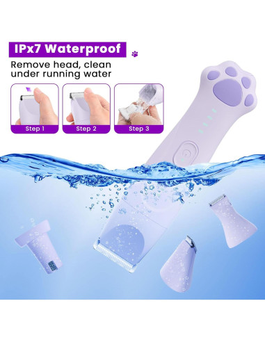 Recortador de patas de perro Veeconn T6 4 en 1 impermeable