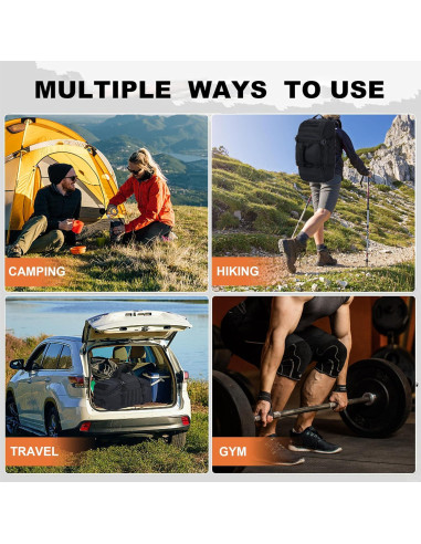 Bolsa Duffle de Gimnasio PAIWPHLI 40L Negra Impermeable