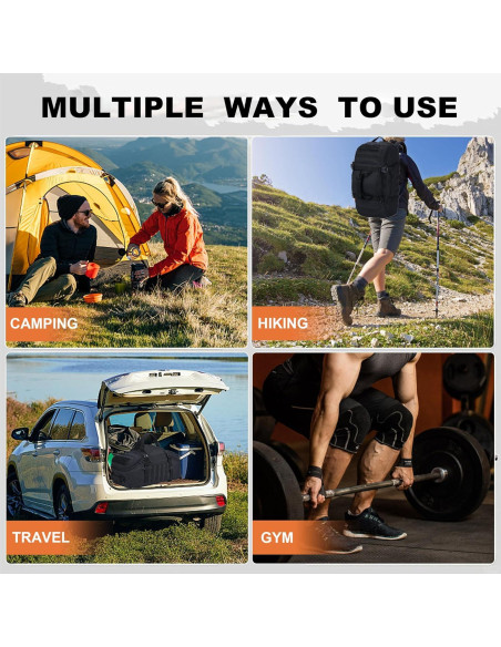 Bolsa Duffle de Gimnasio PAIWPHLI 40L Negra Impermeable