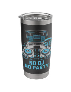 Taza Aislada Acero Inoxidable 20 oz DJ Djane Negro