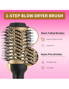 Secador de Cepillo de Aire Caliente TOPUPHOE 1000W Cerámico 2